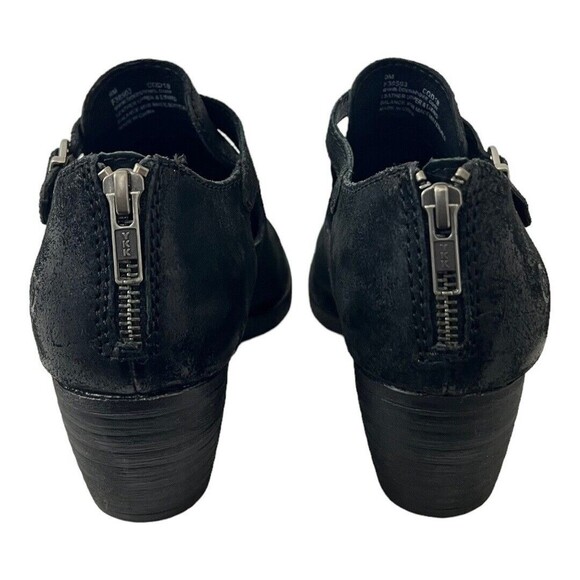 Born Womens Size 9 Black Mendocino Distressed Suede Bootie Ankle Boot - Picture 6 of 8